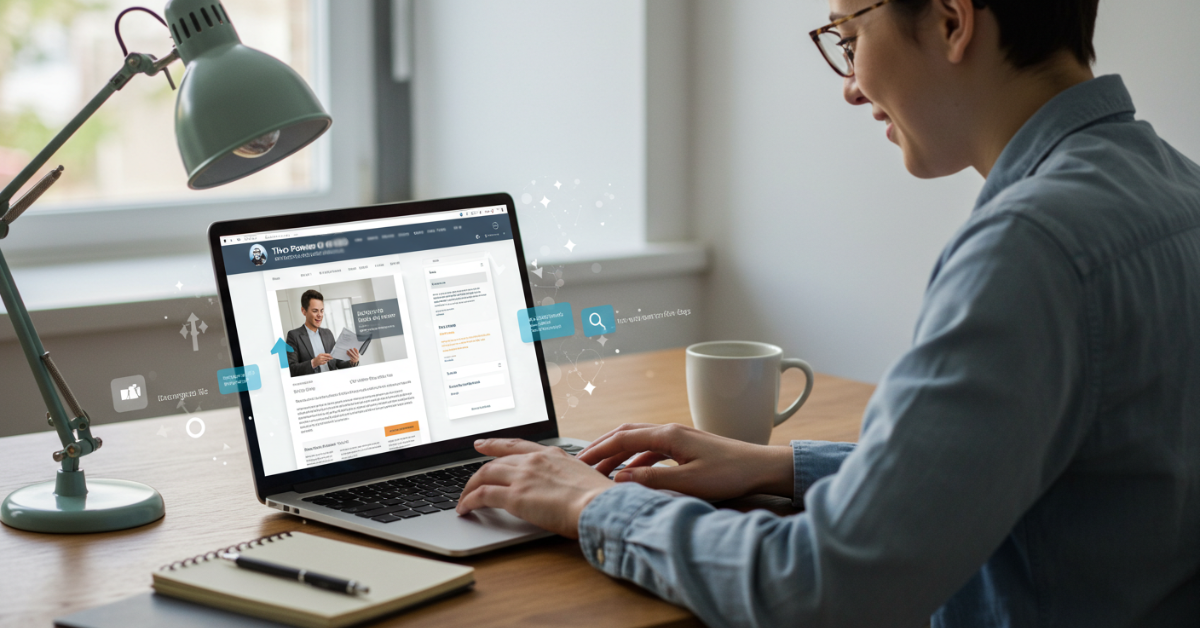 An engaged user showing interest in a policy website