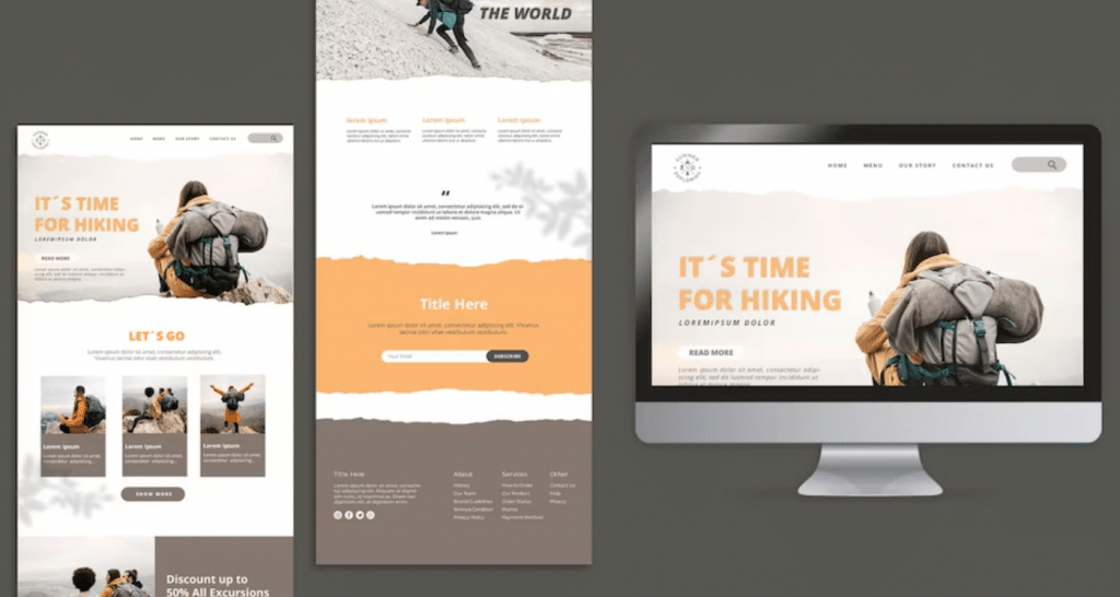 example of a website design format for better user experience